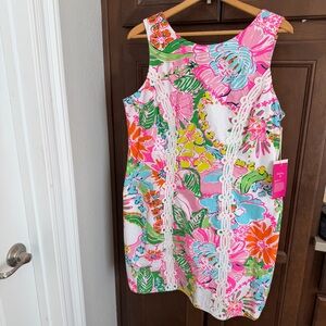 Lilly Pulitzer Pink and Green Floral Dress